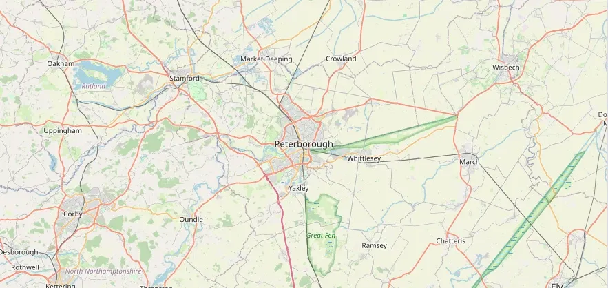 Map of the Peterborough area we cover